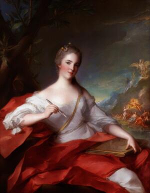 Marie-Genevieve Boudrey As A Muse by Jean-Marc Nattier